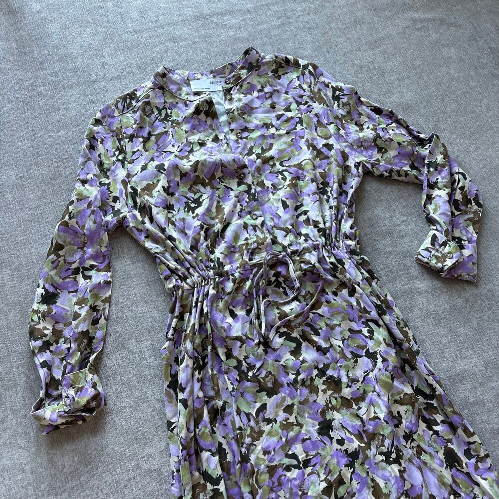 Floral Maxi Dress Cinch Waist